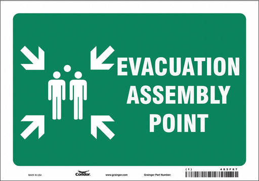 Safety Sign 7 in x 10 in Vinyl