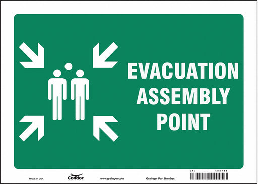 Safety Sign 10 in x 14 in Vinyl