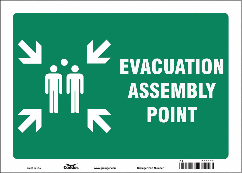 Safety Sign 10 in x 14 in Vinyl