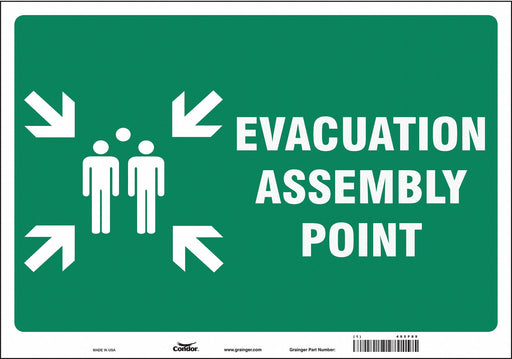 Safety Sign 14 in x 20 in Vinyl