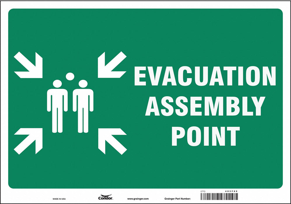 Safety Sign 14 in x 20 in Vinyl
