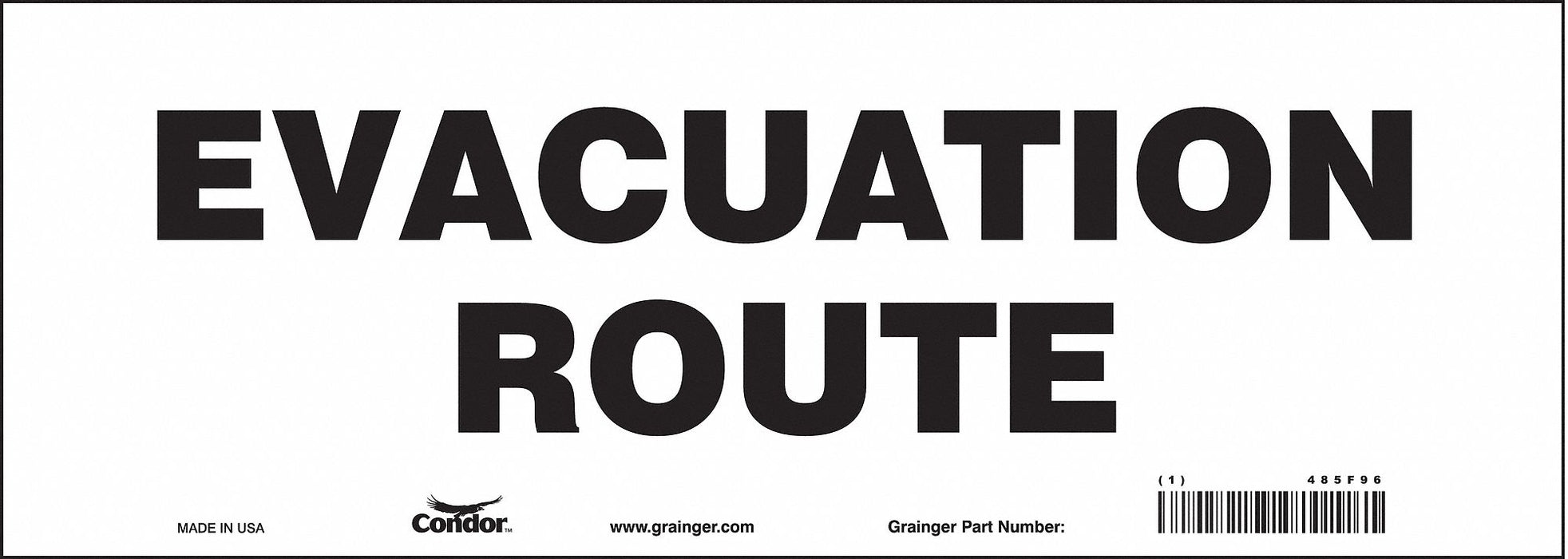 Safety Sign 5 in x 14 in Vinyl