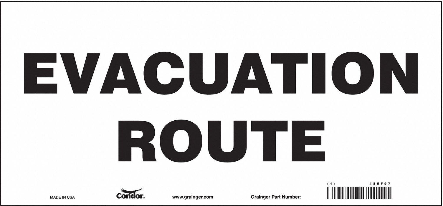 Safety Sign 6 1/2 in x 14 in Vinyl