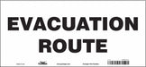 Safety Sign 6 1/2 in x 14 in Vinyl