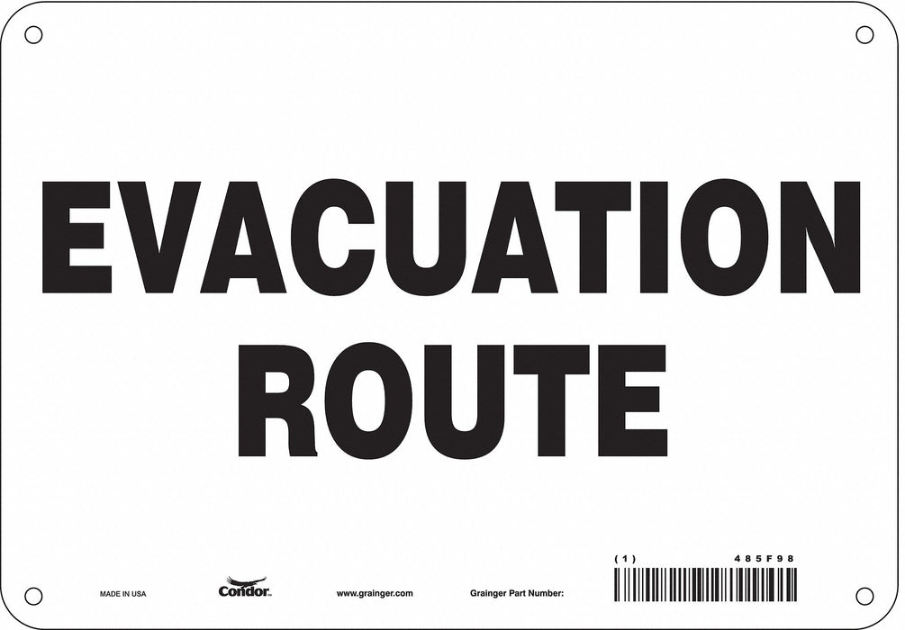 Safety Sign 7 in x 10 in Aluminum