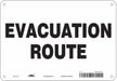 Safety Sign 7 in x 10 in Polyethylene