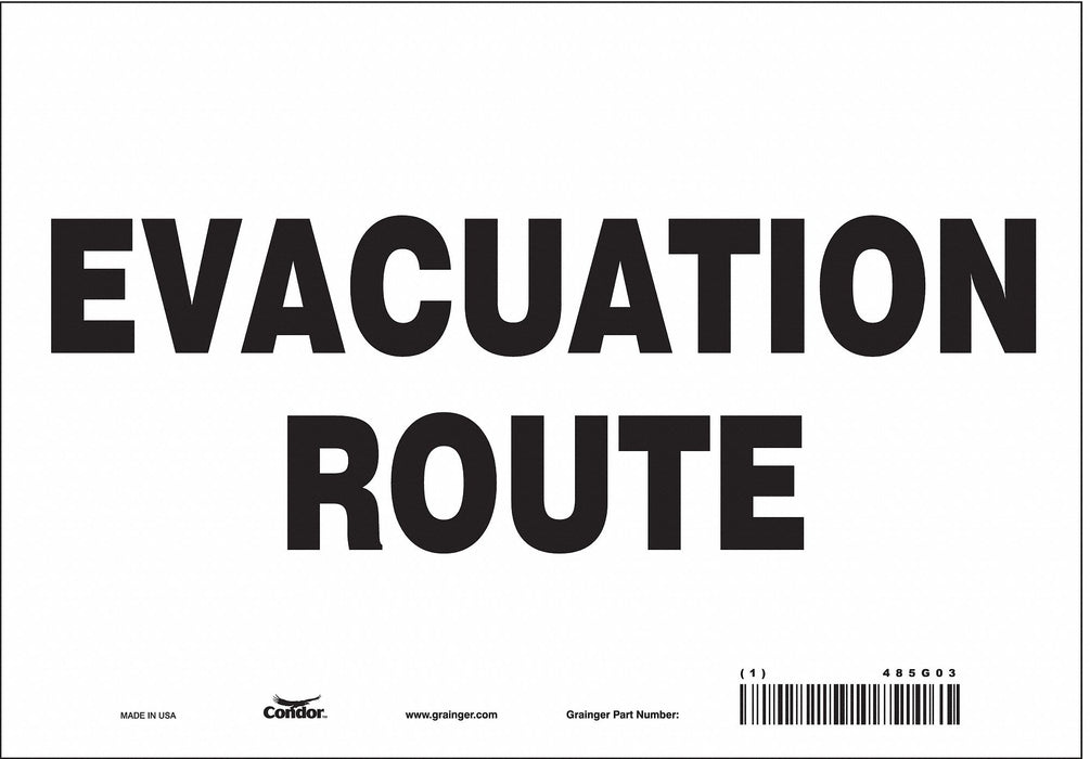 Safety Sign 7 in x 10 in Vinyl