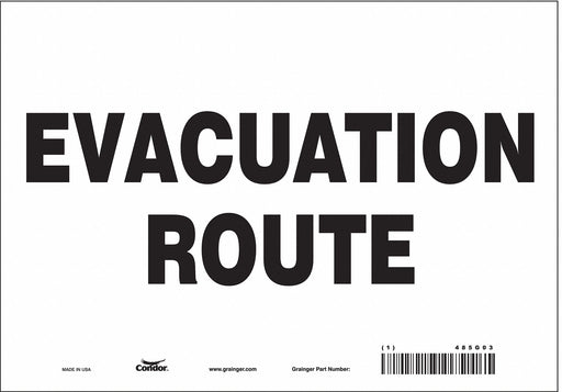 Safety Sign 7 in x 10 in Vinyl