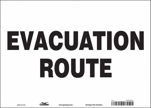Safety Sign 10 in x 14 in Vinyl