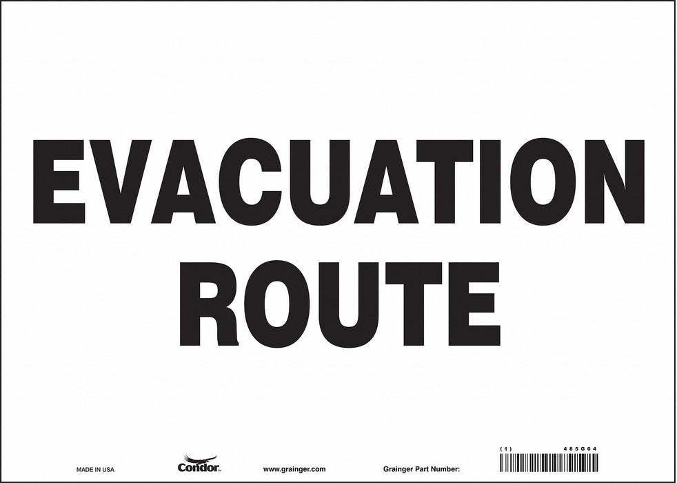 Safety Sign 10 in x 14 in Vinyl