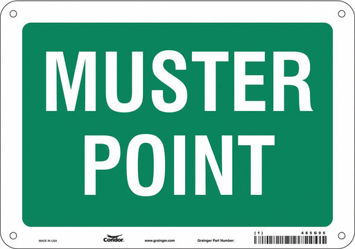 Safety Sign 7 in x 10 in Aluminum