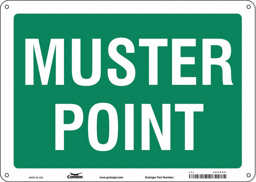 Safety Sign 10 in x 14 in Aluminum