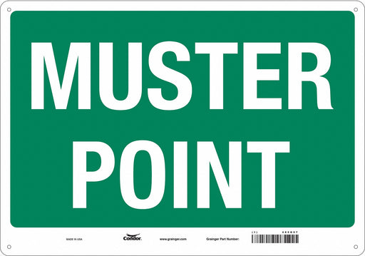 Safety Sign 14 in x 20 in Aluminum
