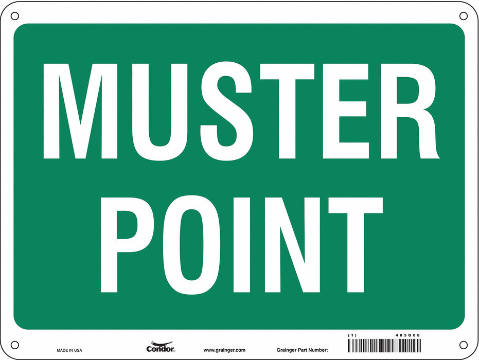 Safety Sign 18 in x 24 in Aluminum