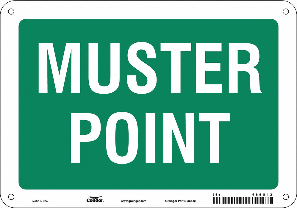 Safety Sign 7 in x 10 in Polyethylene