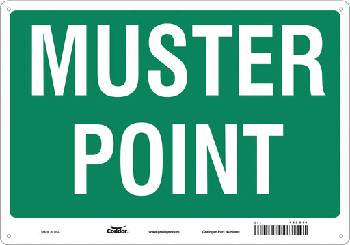 Safety Sign 14 in x 20 in Polyethylene