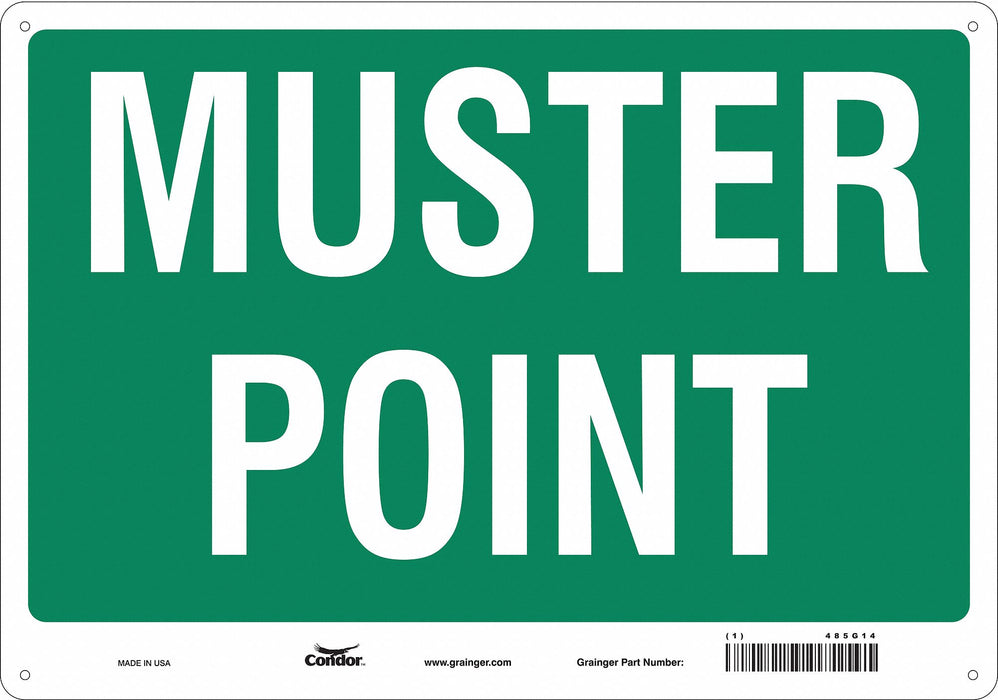 Safety Sign 14 in x 20 in Polyethylene