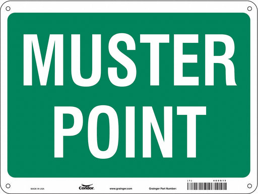 Safety Sign 18 in x 24 in Polyethylene