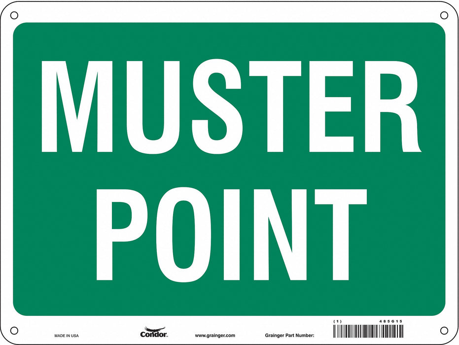 Safety Sign 18 in x 24 in Polyethylene