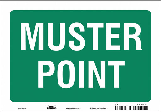 Safety Sign 7 in x 10 in Vinyl