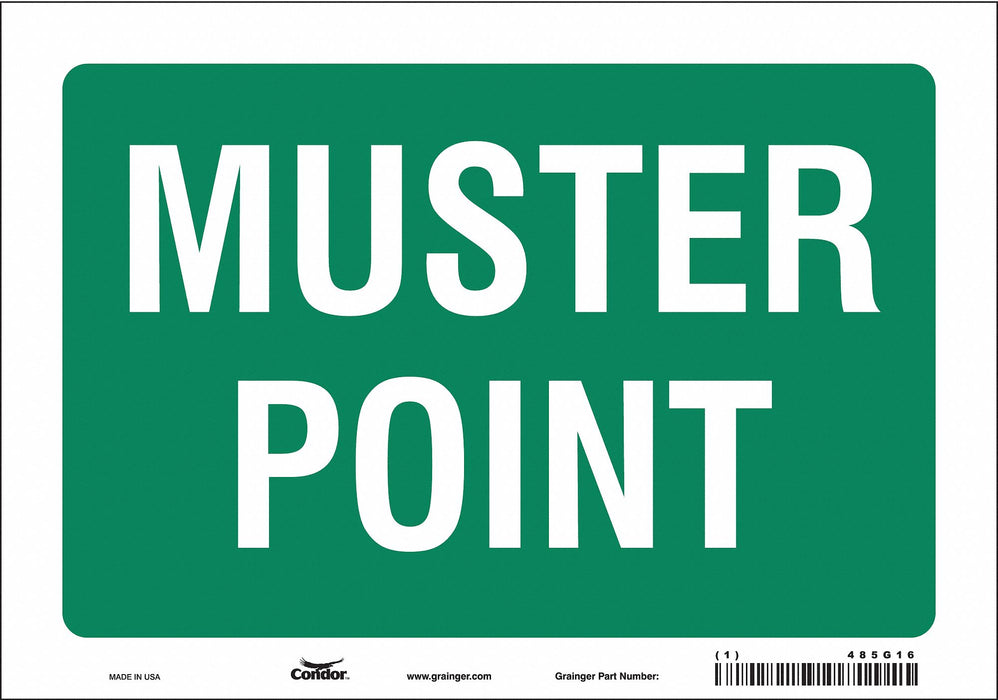 Safety Sign 7 in x 10 in Vinyl
