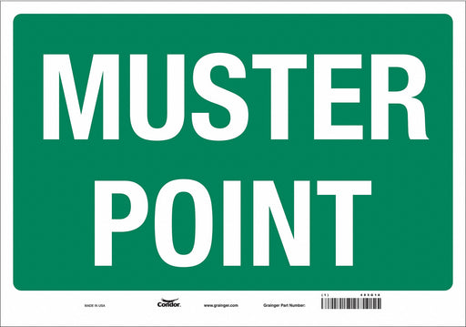 Safety Sign 14 in x 20 in Vinyl