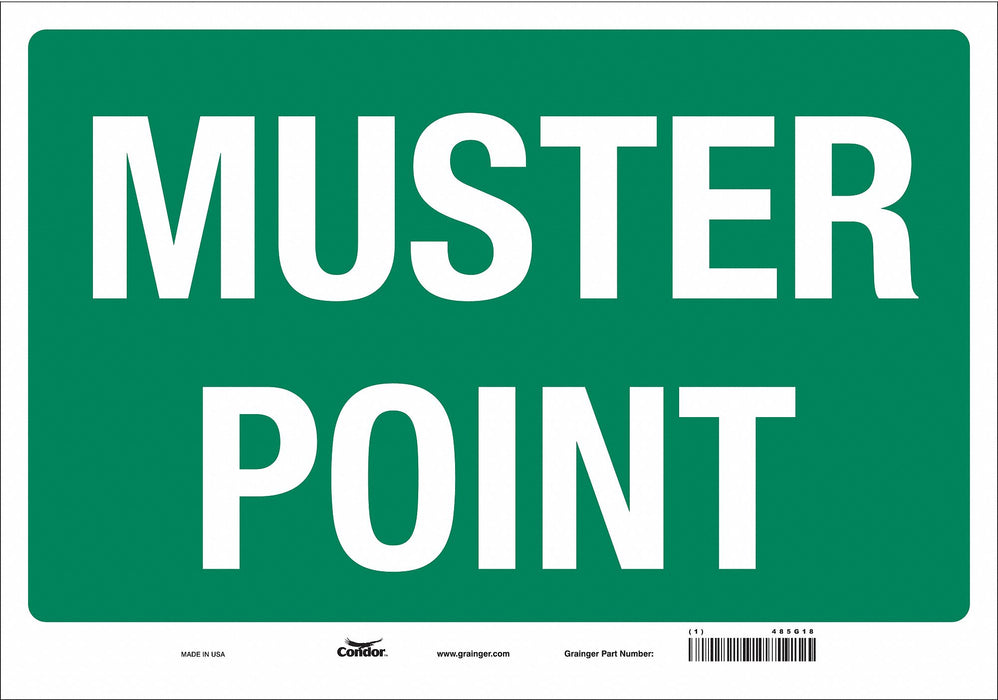 Safety Sign 14 in x 20 in Vinyl