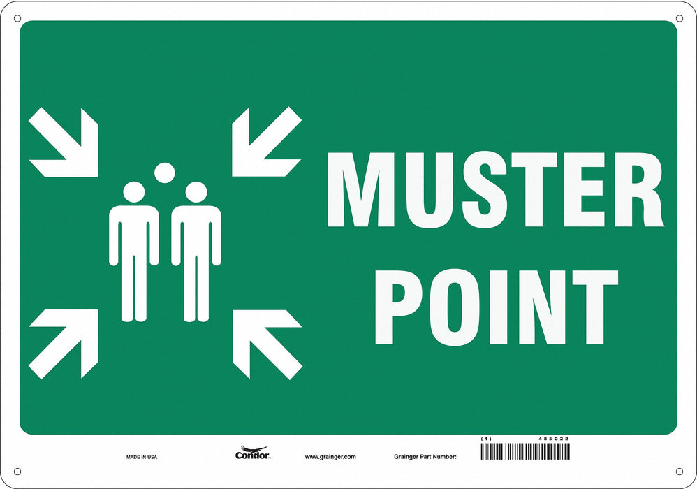 Safety Sign 14 in x 20 in Aluminum