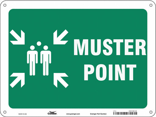 Safety Sign 18 in x 24 in Polyethylene