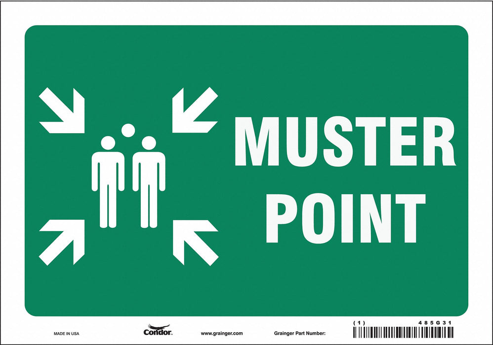 Safety Sign 7 in x 10 in Vinyl