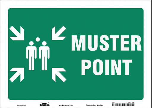 Safety Sign 10 in x 14 in Vinyl