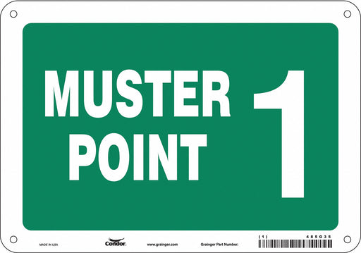 Safety Sign 7 in x 10 in Aluminum