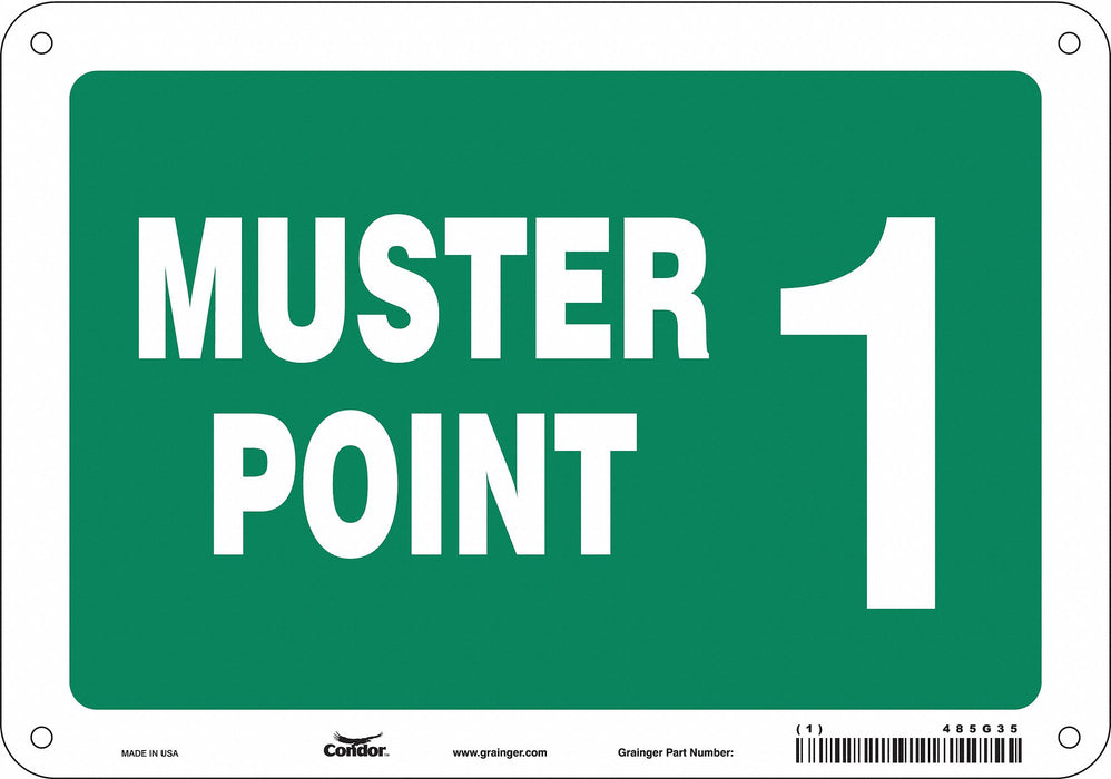 Safety Sign 7 in x 10 in Aluminum