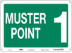 Safety Sign 10 in x 14 in Aluminum