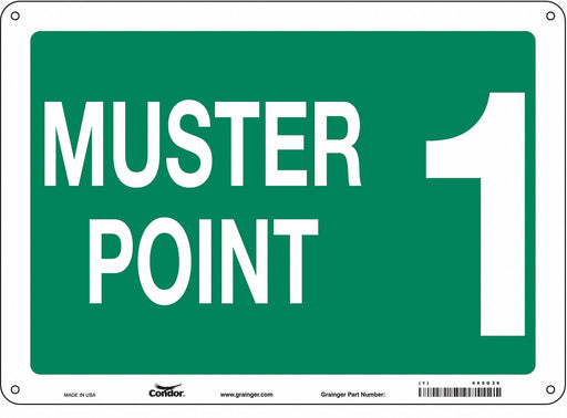 Safety Sign 10 in x 14 in Aluminum