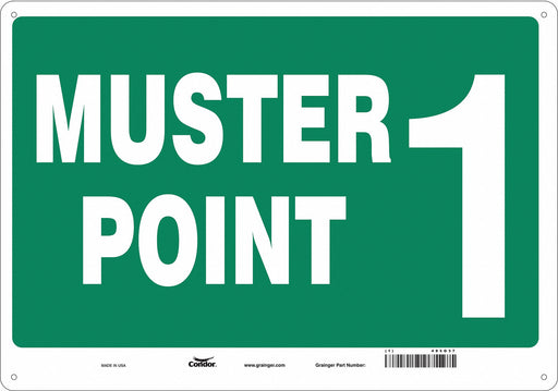 Safety Sign 14 in x 20 in Aluminum