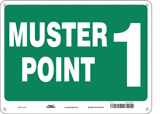 Safety Sign 18 in x 24 in Aluminum