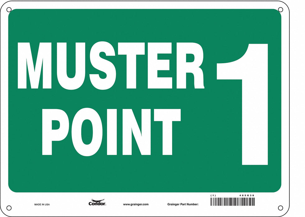 Safety Sign 18 in x 24 in Aluminum