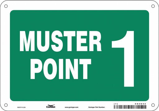 Safety Sign 7 in x 10 in Polyethylene