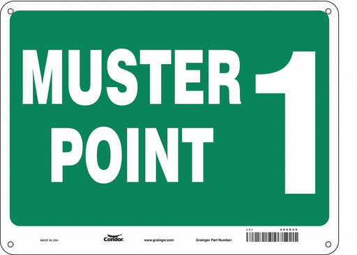 Safety Sign 18 in x 24 in Polyethylene