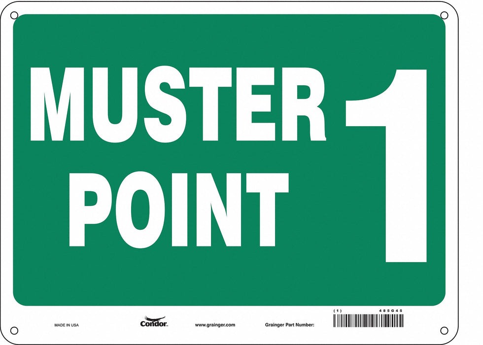Safety Sign 18 in x 24 in Polyethylene