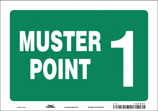 Safety Sign 7 in x 10 in Vinyl