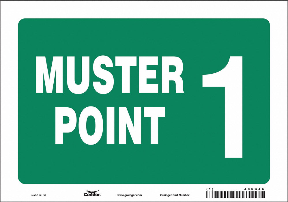Safety Sign 7 in x 10 in Vinyl