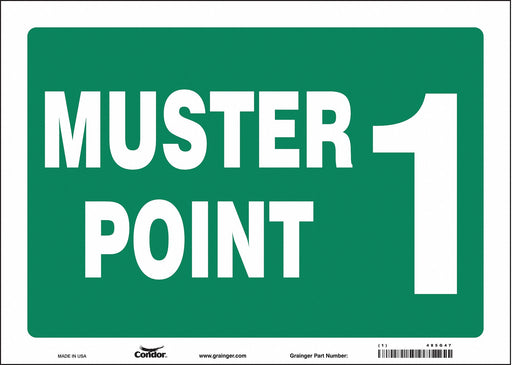 Safety Sign 10 in x 14 in Vinyl