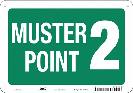 Safety Sign 7 in x 10 in Aluminum