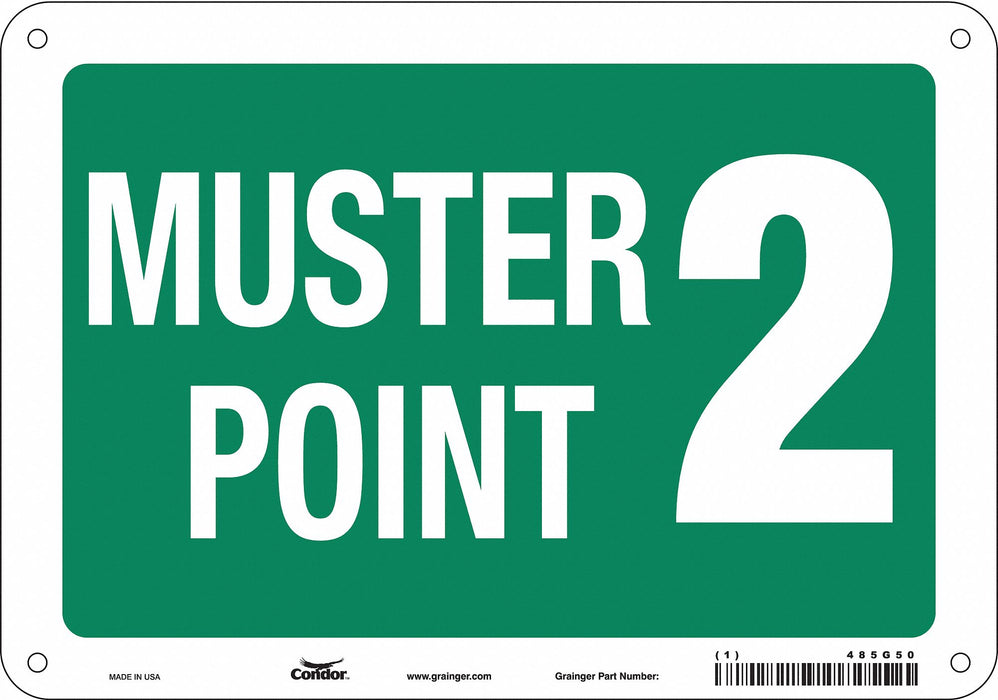 Safety Sign 7 in x 10 in Aluminum
