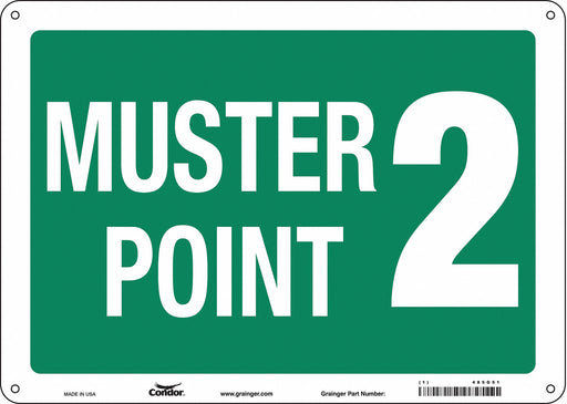 Safety Sign 10 in x 14 in Aluminum