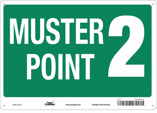 Safety Sign 14 in x 20 in Aluminum