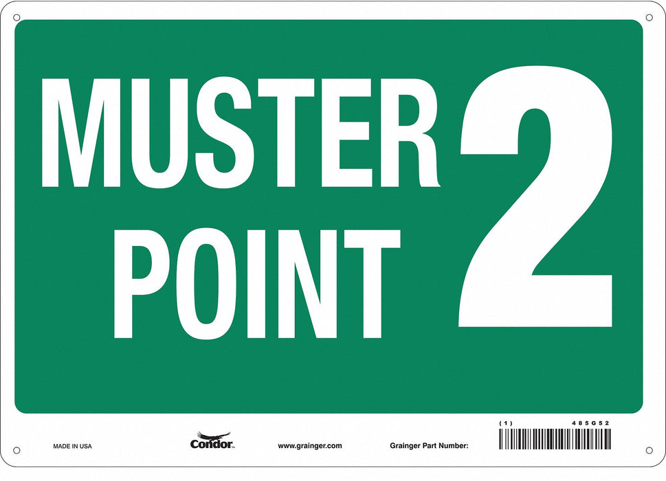 Safety Sign 14 in x 20 in Aluminum