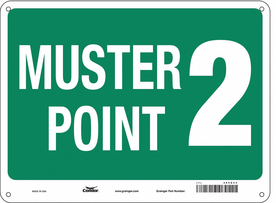 Safety Sign 18 in x 24 in Aluminum